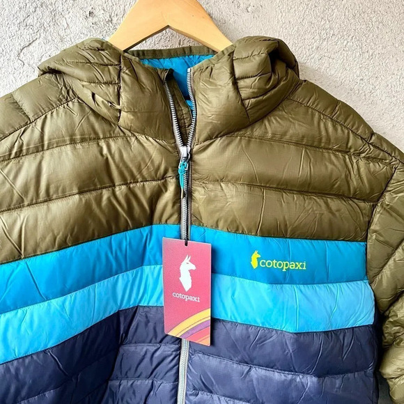 NWT Cotopaxi Men Fuego Hooded Down Puffer Jacket Oak Graphite - Picture 4 of 9